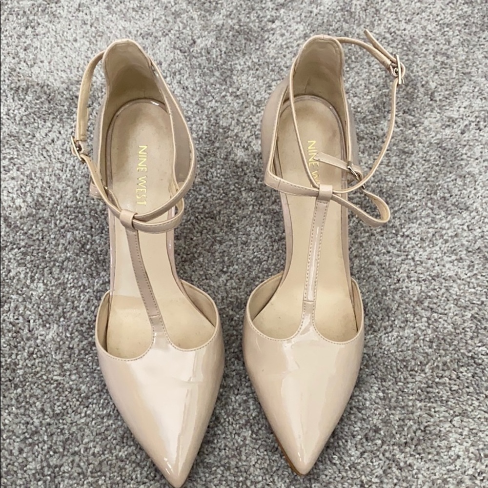 Nine West Nude Tayley Pumps